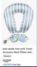 kate spade sunshine floral memory foam neck pillow eye mask set