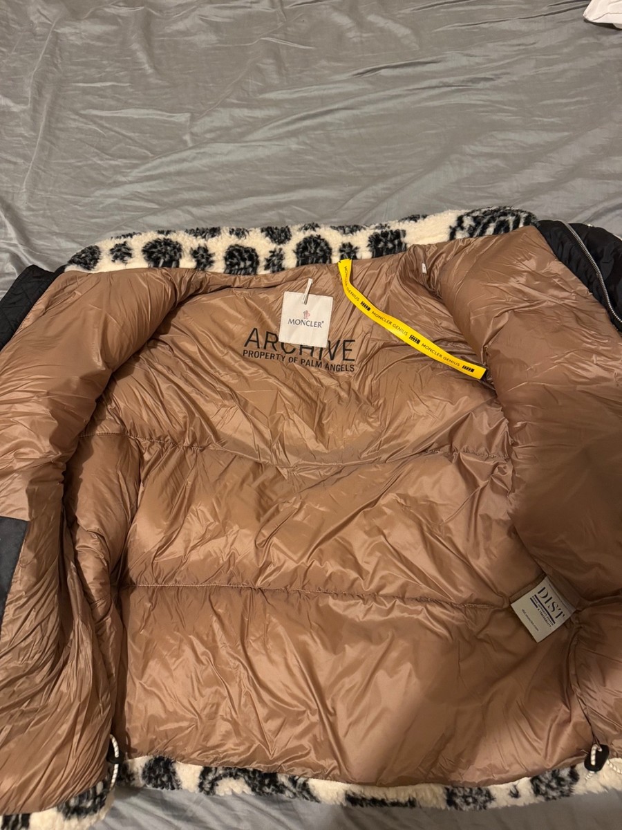 Moncler X Palm Angels Baden Paisley Fleece Down Jacket Large New