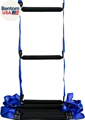 9.8Ft Multi-Purpose Fire Escape Ladder Foldable Soft Ladder with Fastening Attac