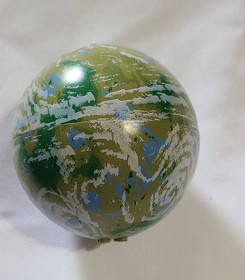 LEGO Star Wars Planet Series Globes -Green Tatooine/Endor 9675 & Orange Geonosis