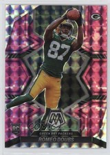 2022 Panini Mosaic Rookies Pink Camo Mosaic Prizm Romeo Doubs #341 09x3