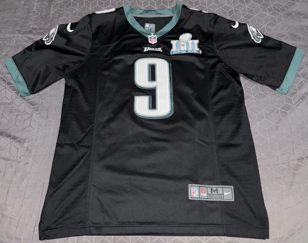 Nick Foles Philadelphia Eagles Nike Super Bowl 52 Patch Home Green