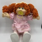 1982 Cabbage Patch Girl Doll Red Hair Pacifier Green Eyes Head Mold 4 Complete