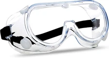 Super More Anti-Fog Protective Safety Goggles Medium to Large, Transparent 