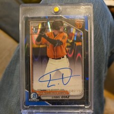 2024 Bowman Chrome Lisbel Diaz Blue Raywave Auto #CPA-LDI /150 - Giants