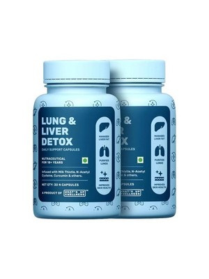 What's Up Wellness Lung & Liver Detox 60 Kapseln | NAC & Mariendistel Extrakt