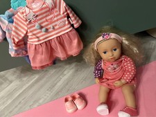 Baby Annabell Puppe Babypuppe Set BEkleidung Schlafi Schuhe Engelsflügel