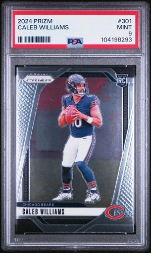 2024 Panini Prizm Caleb Williams #301 PSA 9 ROOKIE Chicago Bears