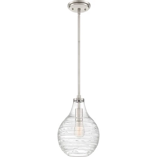 Genie 1-Light Mini Pendant in Brushed Nickel - Picture 2 of 2