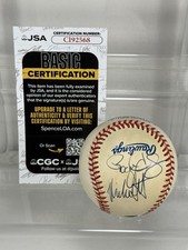ROGER CLEMENS & MIKE SCOTT Autographed 1986 MLB All Star Game Baseball JSA Rare!