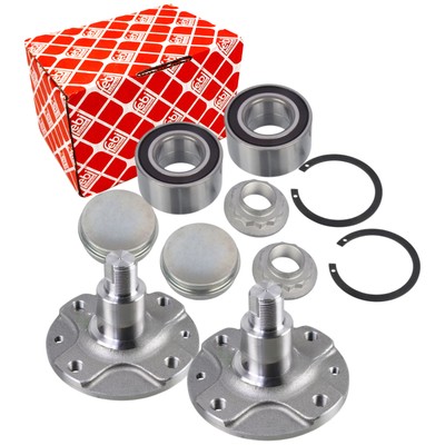 FEBI Radlager + GSP Radnabe Satz Vorne für RENAULT TWINGO 3 SMART FORTWO 453
