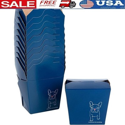 Durable Disposable Takeout Boxes Secure Closure Food Containers Noodles 50 Count