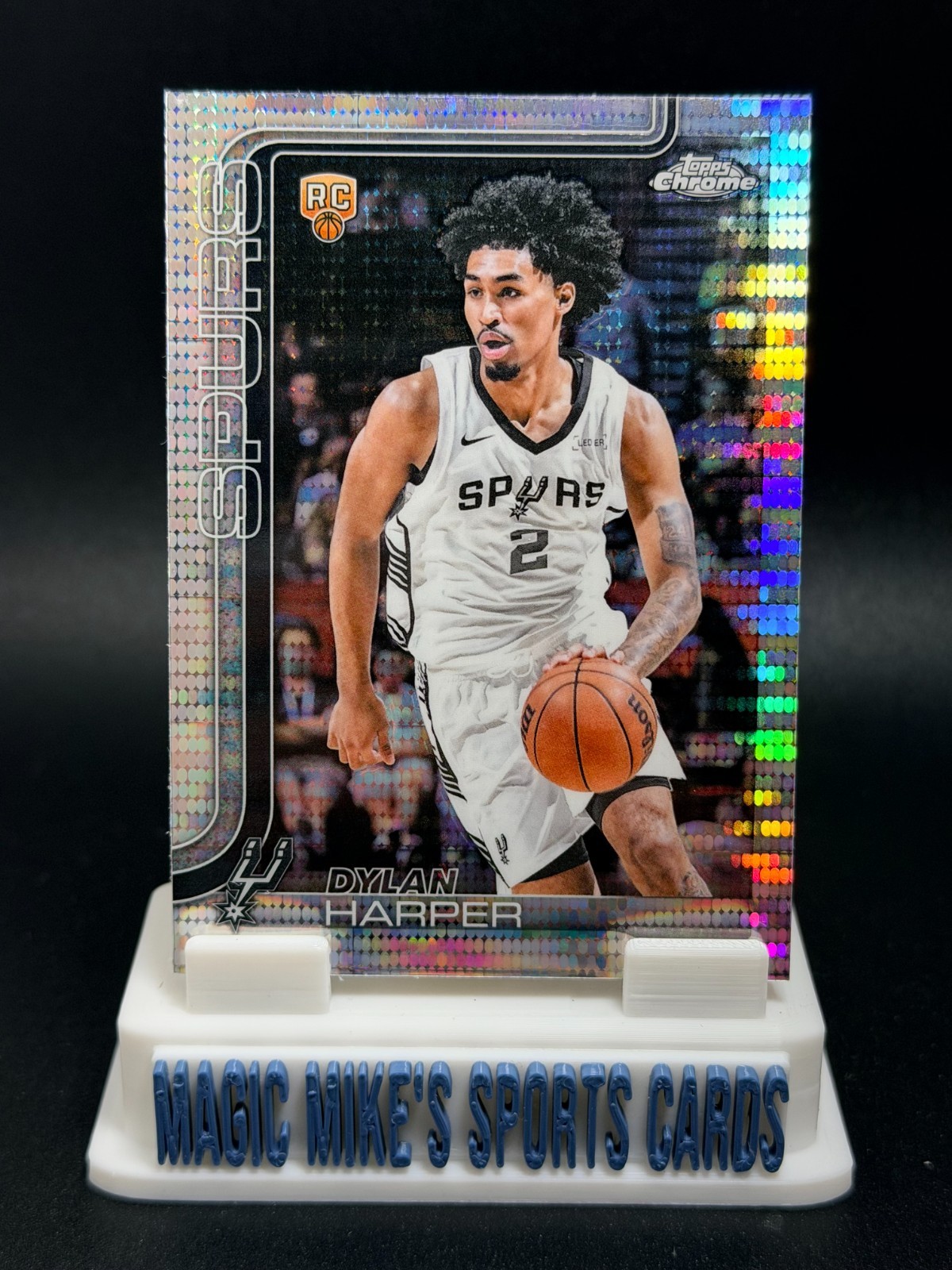 Dylan Harper 2025-26 Topps Chrome Basketball      #252 Pulsar Refractor Spurs RC