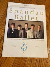Spandau Ballet The Official Lyric Book Songbook 1983 nos ship tomorrow Spandau Ballet The Official Lyric Book Songbook 1983 nos ship tomorrow