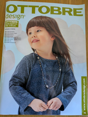 Ottobre Magazine Autumn 4/2016 New and Uncut Euro Sewing Patterns Kids Fashion