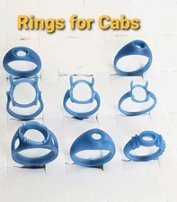 Lot Of 8 Cabachon Rings. Wax Patterns For Lost Wax Casting 25-081