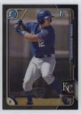 2015 Bowman Chrome Prospects Asia Exclusive Black Refractor Frank Schwindel te2