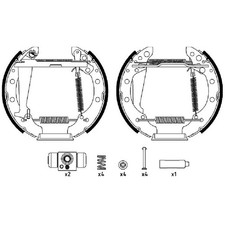 Bremsbackensatz hinten für Seat Cordoba 6L2 Ibiza 3 6L1 4 6J1 6J5 6J8 id20454