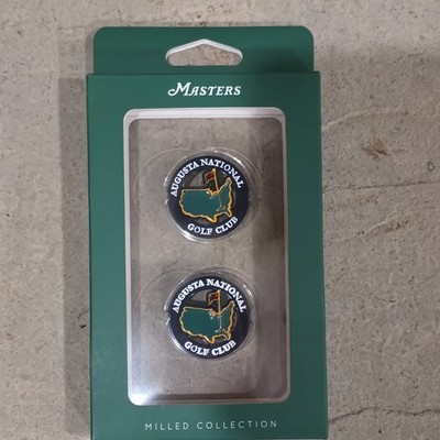 Masters Magnetic Metal Golf Ball Markers Set of 2 Augusta National Golf Club