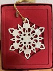 NEW LENOX PORCELAIN ORNAMENT SNOW FANTASIES SNOWFLAKE — photo 1