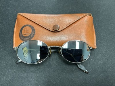 Vintage Bausch Lomb B&L Ray-Ban Sidestreet W2319 Sunglasses Oval Mirrored Lens