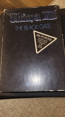 Ultima VII Black Gate by Origin IBM PC Big Box Game 3.5 Cib with Medallion Rare