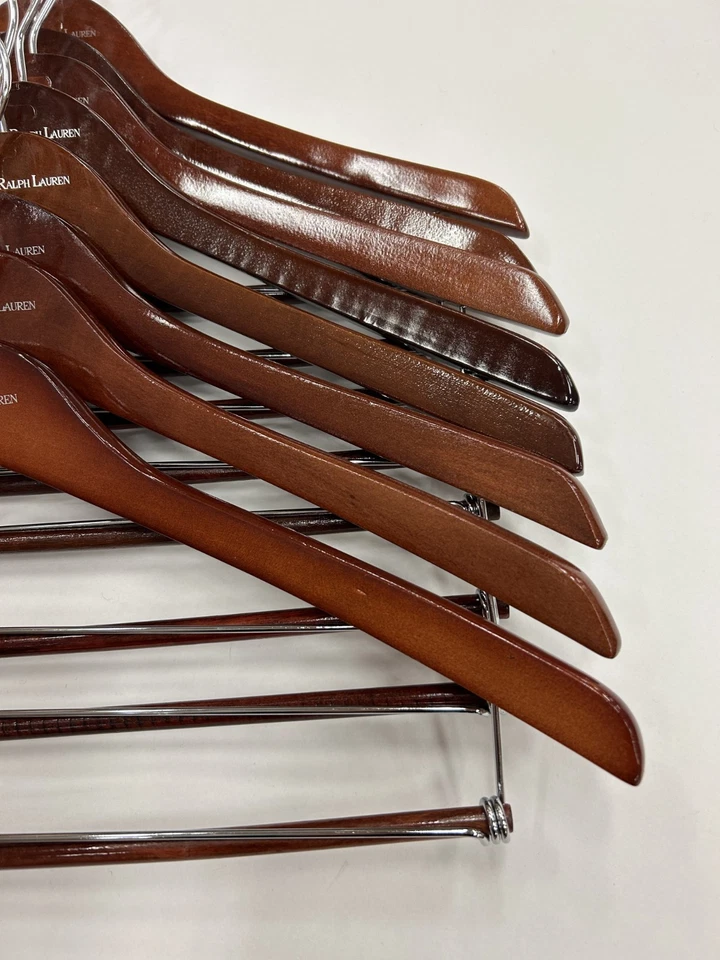 Polo Ralph Lauren Madera Madera Traje Chaqueta Pantalones Blazer Percha - (Lote de 8) - Foto 4 de 4