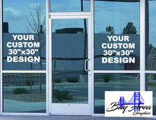 Storefront Vinyl Lettering Window Custom Text Decal Business Name info.Sign