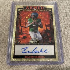 2026 Leaf Metal Dillon Gabriel Auto Armed Dangerous Gold Vinyl # 1/1 WOW