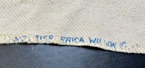 Vtg 1970s Erica Wilson Wool Crewel Embroidery Complete Owls Handmade 17x24 - Picture 5 of 8