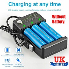 Smart Charger For 18650 3.7V Rechargeable Li-ion Battery Lithium 3 Slot