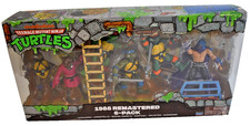 TMNT PLAYMATES 1988 Remastered 6 Pack Leo Don Mike Raph Splinter Shredder