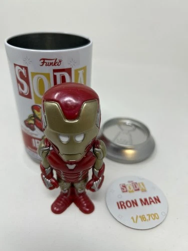 Funko POP! Soda Marvel Comics Iron Man 4.25 Vinyl Figure in a Can DAMAGED BOX