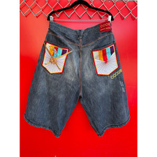 Vtg Coogi Eagle Jean Shorts