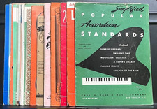Lot of 22 Accordion Sheet Music Books  Singles Polkas Various Dance 148 Songs 