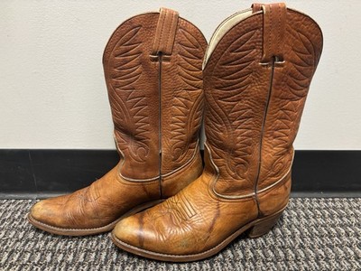 Dexter USA-made Brown Leather Cowboy Boots Size 9 1/2M | eBay display picture 2