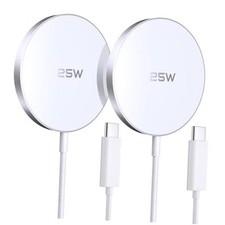 MagSafe Charger 2 Pack 25W Magnetic Wireless Charger Fast Charging Pad