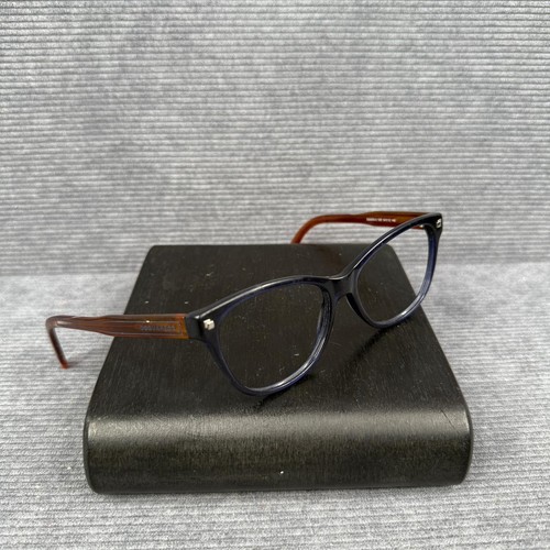 DSQUARED2 DQ5203 Eyeglasses Frames Blue Amber Tortoise 54-15-140 Italy Luxury