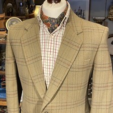 Vintage Mens 40s Tweed Check Suit Jacket Blazer West Of England Bladen Style