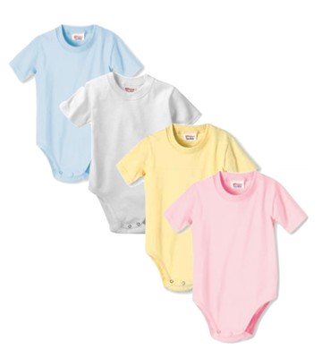 Hanes Baby Body Mädchen Jungen Kleinkind Einfarbig Baumwolle Strampler 0-24 Mth
