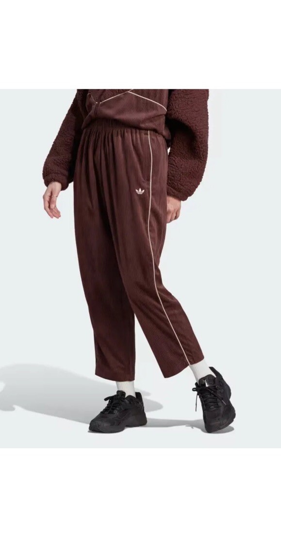 adidas Originals Women's Open Hem Corduroy Trefoil Pants II8083 Sz