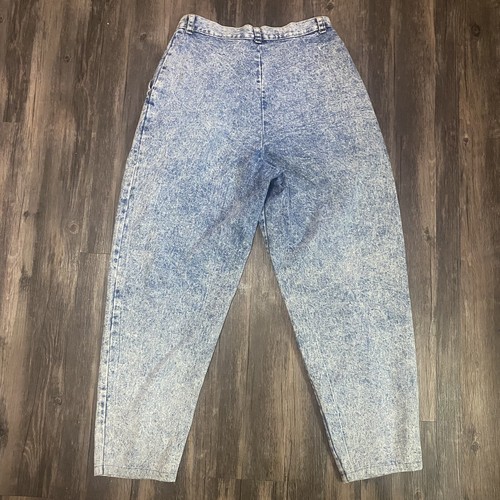 VTG 80s Cherokee Mom Jeans Women’s 13 Tapered Acid Wash Pleated High Waisted - Picture 2 of 9