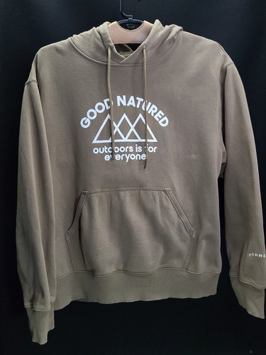 Merrell Hooded Sweatshirt "Good Natured" Brown Hoodie Unisex Size Large