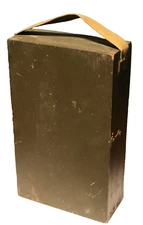 Vintage WWII 1940's Green Wooden Military Supply Box W/ Four Compartments Inside