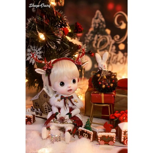 Set completo 1/6 BJD SD canna palla bambola resina ragazza regalo vestiti festa di Natale fatti a mano - Foto 1 di 17