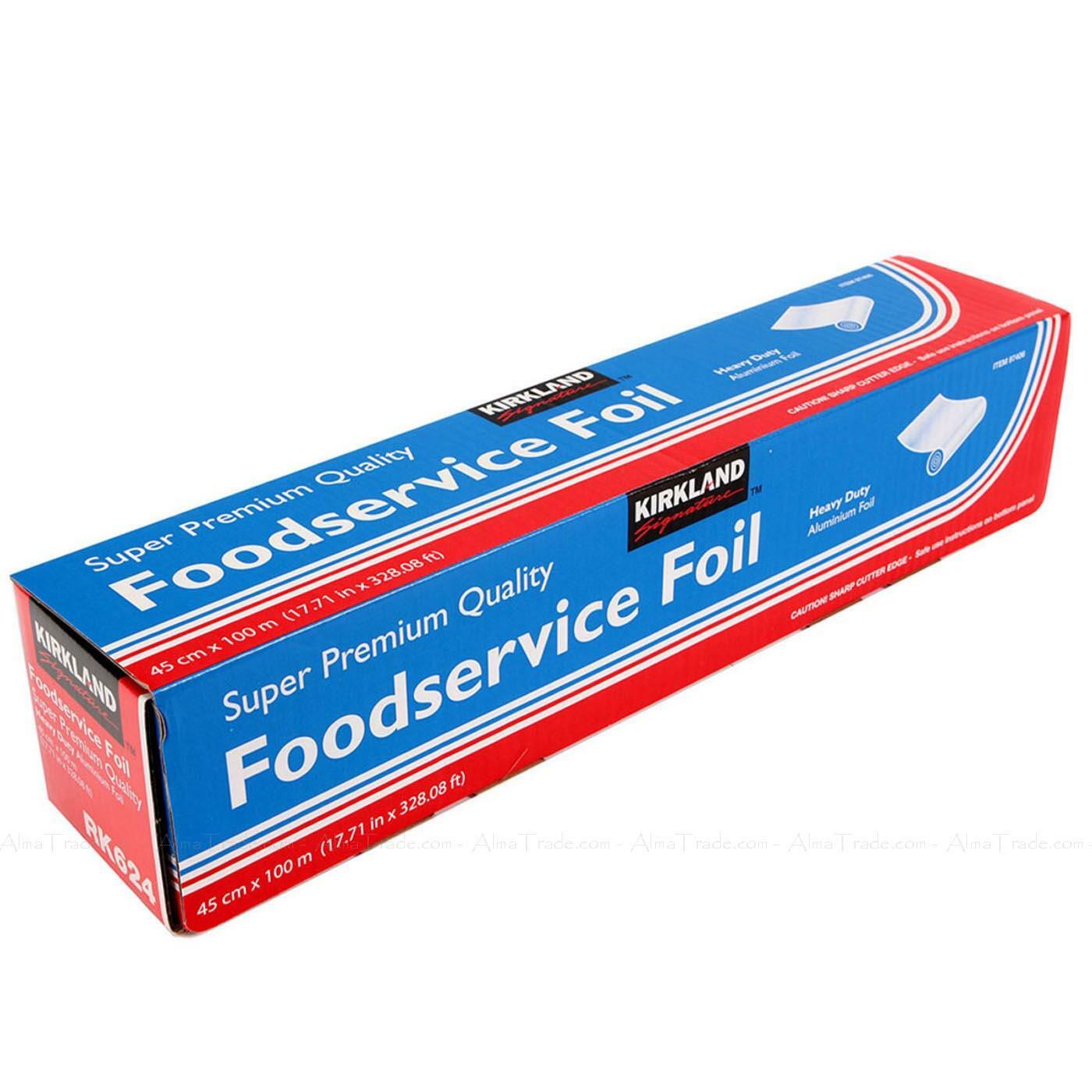 Kirkland Signature Super Quality Heavy Duty Foodservice Aluminium Foil 45cmx100m