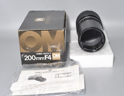 Olympus OM-System ZUIKO Auto-T 200mm F/4 Lens Boxed | eBay