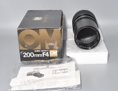 美品　OLYMPUS E.ZUIKO Auto-T 200mm F4 Olympus OM-System ZUIKO Auto-T 200mm F/4 Lens Boxed | eBay
