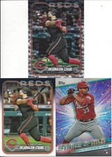 CHRISTIAN ENCARNACION-STRAND 3-RC LOT 2024 TOPPS SILVER ICE #219 + BASE RC #219