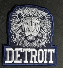 DETROIT LIONS Embroidered Patch approx 3X3.5"